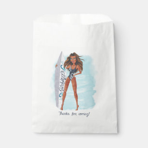Sachets En Papier Surf d'été Beach Party