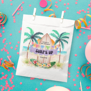 Sachets En Papier Surf et mer Surf Up Beach Anniversaire