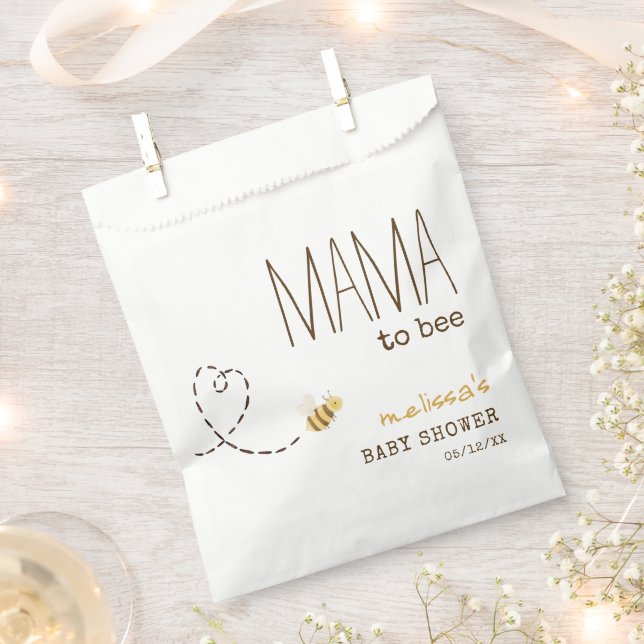 Sachets En Papier Sweet Bumblebee Mama To Bee Baby shower Favoriser  (Coupé)