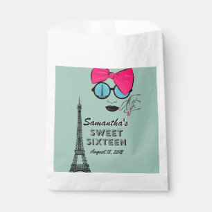 Sachets En Papier Sweet sixteen Paris Anniversaire Treat Favoriser l