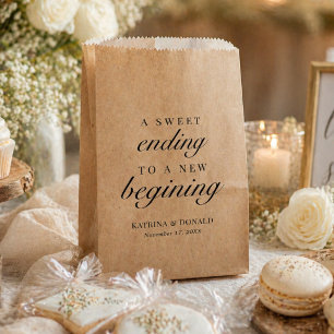 Sachets En Papier Sweet Terminant À Un Nouveau Début Mariage Favor S