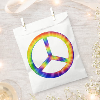 Sachets En Papier Symbole de la paix Tie Dye