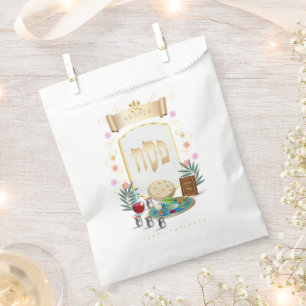 Sachets En Papier Symboles de pêche de Seder Kosher