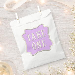 Sachets En Papier "Take One" Wonderland Tea Party Pastel Purple