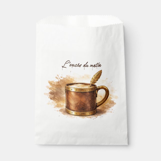 Sachets En Papier Tasse l'encre du matin (Devant)