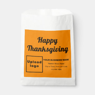 Sachets En Papier Thanksgiving Business Orange Color Arrière - plan