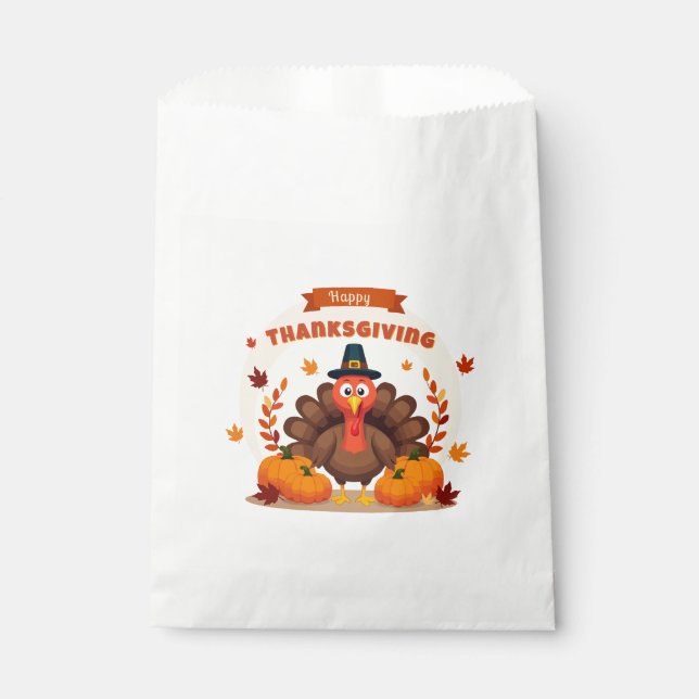 Sachets En Papier Thanksgiving large chicken (Devant)