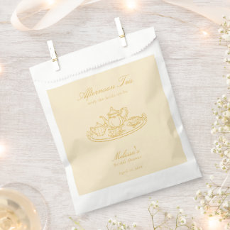 Sachets En Papier Thé de l'après-midi Mariage Shower Dessin à la Mai
