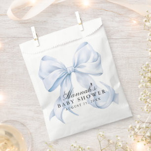 Sachets En Papier Thème Arc-en-Ciel Bleu pour Baby Shower Coquette