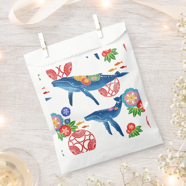 Sachets En Papier Thème de la partie bingata d'Okinawan 002 (Coupé)