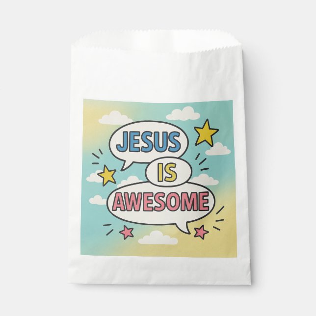 Sachets En Papier Thème de la table du parti chrétien (Devant)