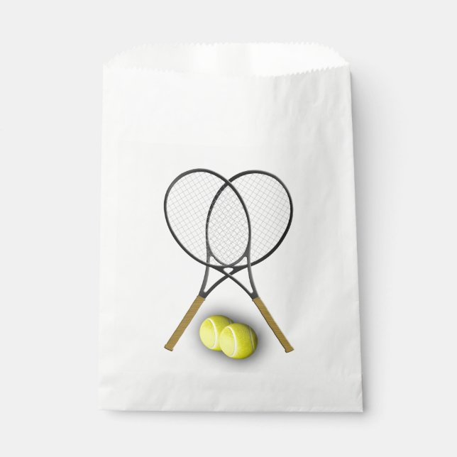 Sachets En Papier Thème Sport Tennis (Devant)