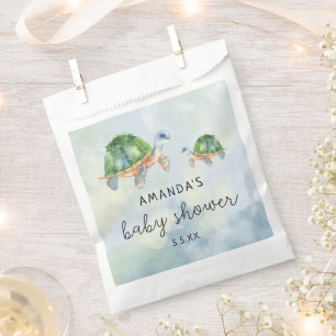 Sachets En Papier Tortue de mer - Baby shower
