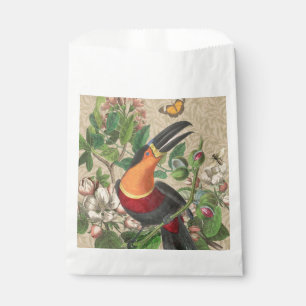 Sachets En Papier Toucan Jungle Tropical Bird Belle antique