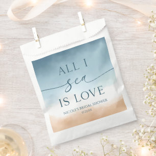 Sachets En Papier Tout ce que je vois est amour Océan Plage Rivage S
