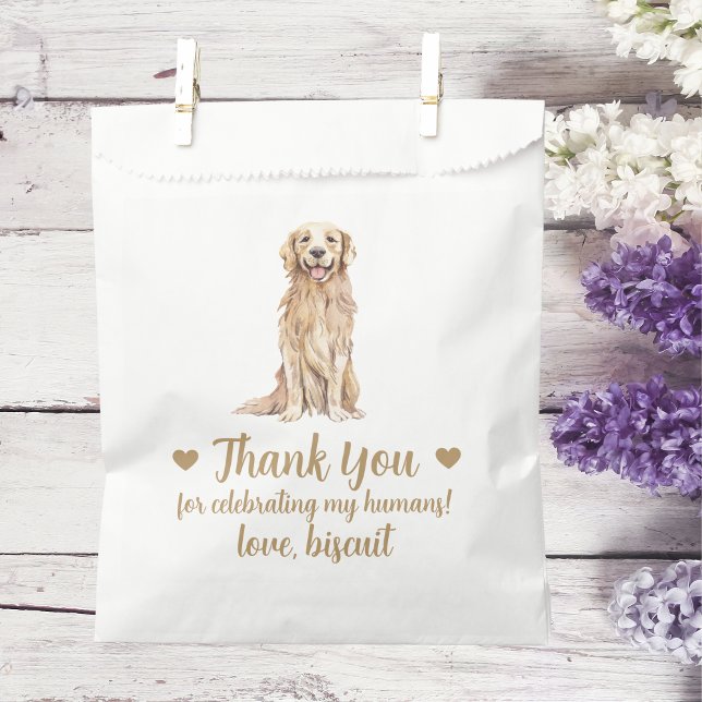 Sachets En Papier Traitement de chien Mariage Faveur Sac (Créateur téléchargé)