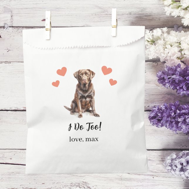 Sachets En Papier Traitement de chien Mariage Faveur Sac (Créateur téléchargé)