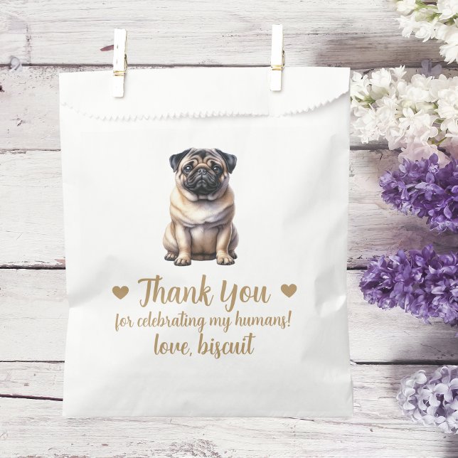 Sachets En Papier Traitement de chien Mariage Faveur Sac (Créateur téléchargé)