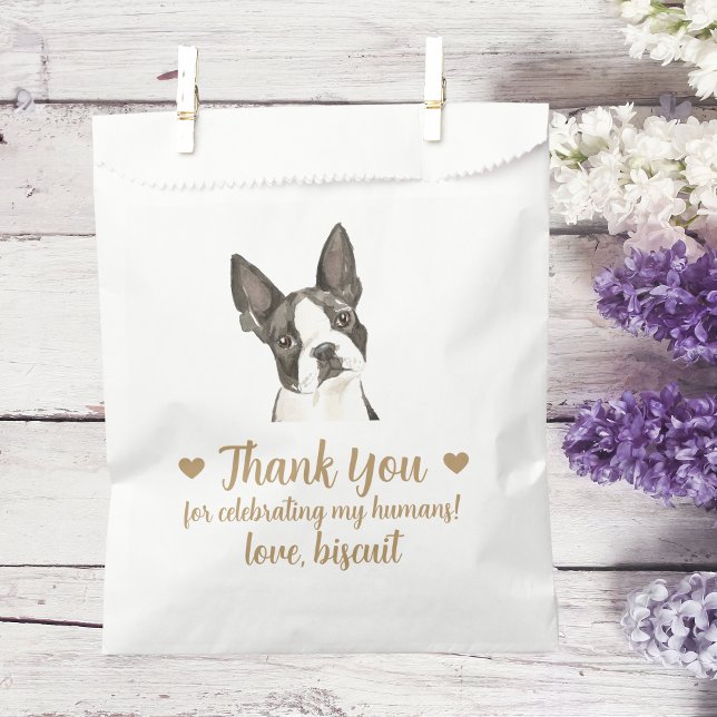 Sachets En Papier Traitement de chien Mariage Faveur Sac (Créateur téléchargé)