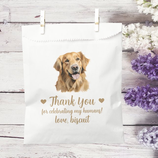 Sachets En Papier Traitement de chien Mariage Faveur Sac (Créateur téléchargé)