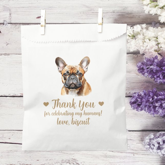 Sachets En Papier Traitement de chien Mariage Faveur Sac (Créateur téléchargé)