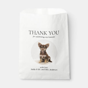 Sachets En Papier Traiter le chien dessin animal Merci mariage Faveu