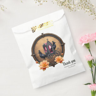 Sachets En Papier Transport gothique avec Ravens et Rose