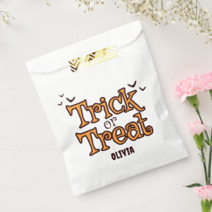 Sachets En Papier Trick or Treat Halloween Vintage