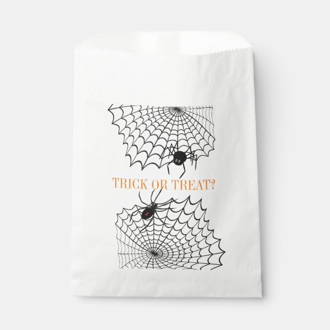 Sachets En Papier Trick or Treat Spiders ID214 (Devant)
