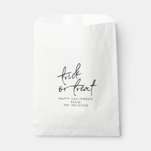 Sachets En Papier Trick ou dégustation de bonbons d'Halloween tendan