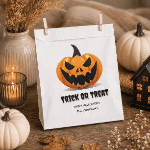Sachets En Papier Trick ou traitement d'Halloween - Jack-o’-lanterne