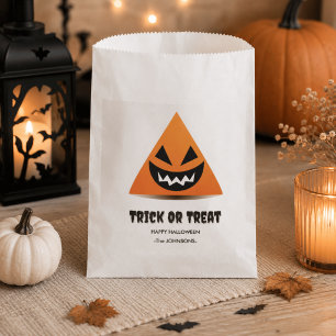 Sachets En Papier Trick ou traitement d'Halloween - Visage d'horreur