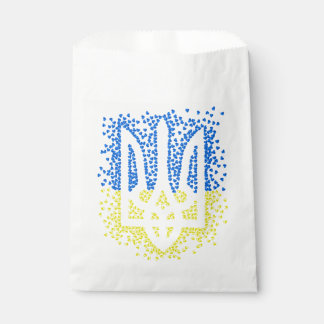 Sachets En Papier Trident de l'emblème ukrainien tryzub dispersant l