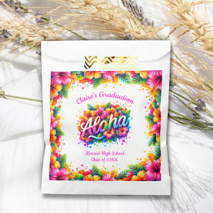 Sachets En Papier Tropical Aloha Luau Graduation Party