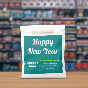 Sachets En Papier Turquoise Green Business Brand, sac papier de nouv