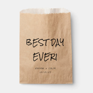 Sachets En Papier Typographie manuscrite décontractée Kraft
