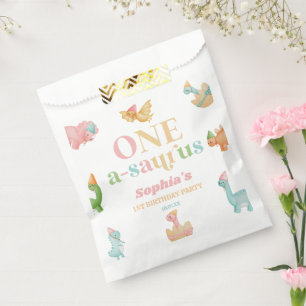 Sachets En Papier Un A-Saurus Dinosaur 1ère fête d'anniversaire