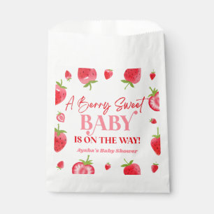 Sachets En Papier Un Baby shower de fraise Berry Sweet Baby