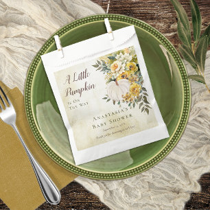 Sachets En Papier Un Baby shower Floral D'Or Une Récolte Un Peu Citr