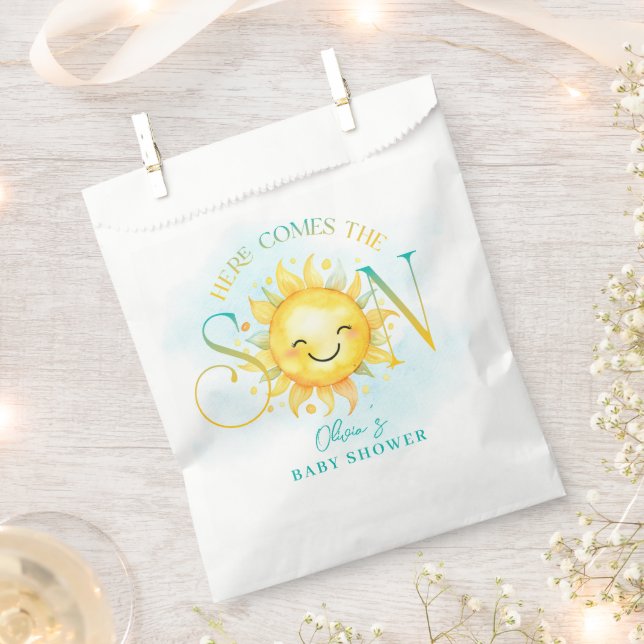 Sachets En Papier Un beau soleil, voilà le Baby shower du Fils (Coupé)