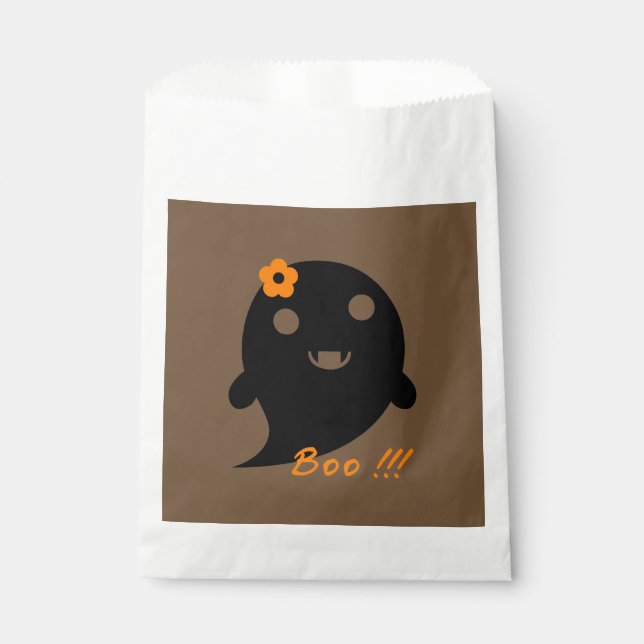 Sachets En Papier Un joli fantôme d'Halloween (Devant)
