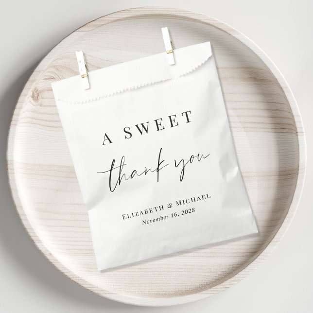 Sachets En Papier Un Mariage de Merci doux (Créateur téléchargé)
