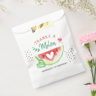 Sachets En Papier Un melon unique Sac de remerciement d'anniversai