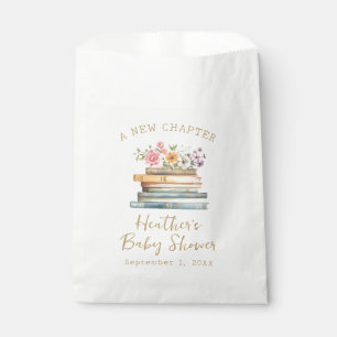 Sachets En Papier Un Nouveau Chapitre Livres Wildflower Baby Shower