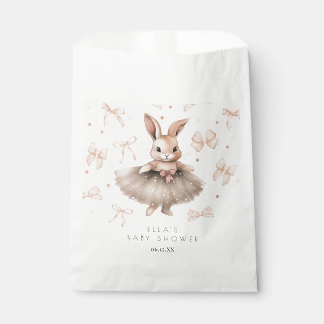 Sachets En Papier Un Petit Baby shower Bunny (Devant)