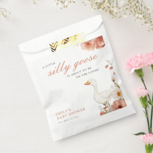 Sachets En Papier Un petit Baby shower de fille d'oie idiot
