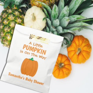 Sachets En Papier Un Petit Citrouille Est En Route