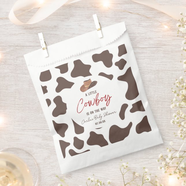 Sachets En Papier Un petit cow-boy rodéo rodéo Baby shower occidenta (Coupé)
