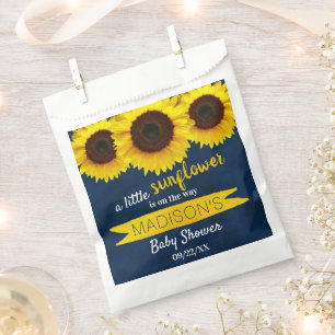 Sachets En Papier Un Petit Tournesol Est En Route ! Baby shower