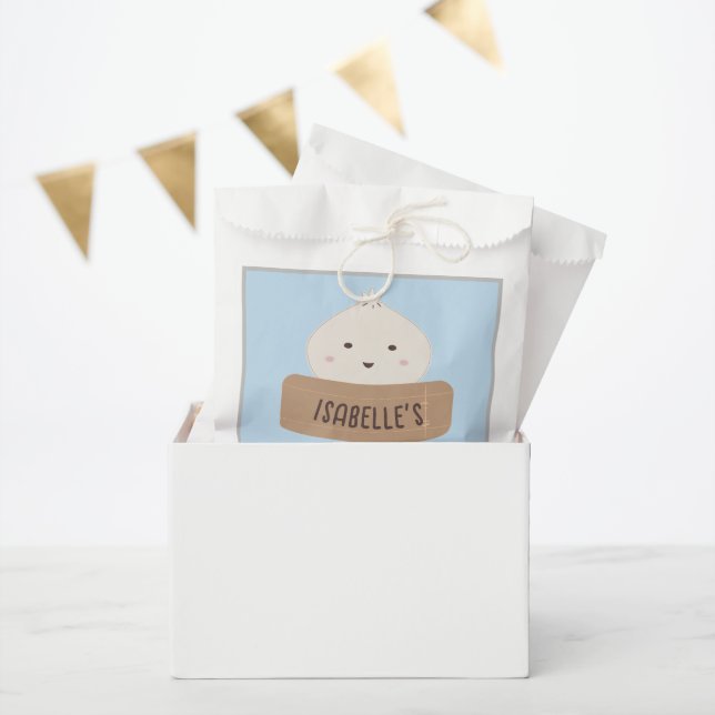 Sachets En Papier Un Peu De Brouillard Est En Chemin Baby shower (Fête)